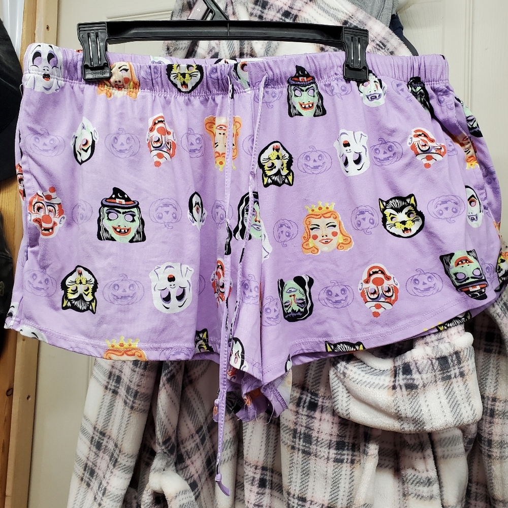 Purple Graphic Button-Up Pj Set - Picture 3 of 3